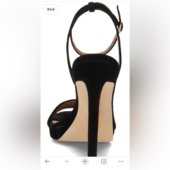 Sam Edelman women’s Jade heeled sandal black suede - Picture 5 of 7